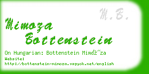 mimoza bottenstein business card